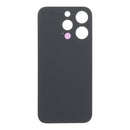 Tapa trasera de titanio blanco para iPhone 15 Pro, con adhesivo, orificio pequeño y sin logo, repuesto OEM.