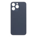 Tapa trasera de titanio azul para iPhone 15 Pro Max, con adhesivo, orificio pequeño y sin logo OEM.