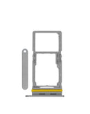 Bandeja SIM dual gris para Samsung Galaxy A17 4G (A175 / 2025), repuesto original.