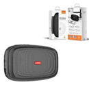 Altavoz Bluetooth 5.0 LDNIO BTS11 negro, con power bank 5000 mAh, diseño cilíndrico, rejilla metálica.