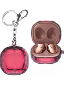 Protege tus Galaxy Buds con esta elegante funda transparente con llavero en color rosa en Xela Quetzaltenango.