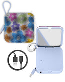 Batería portátil Bytech Whimsy Bling azul, 4000 mAh, con detalles brillantes, Power Bank para carga de dispositivos.