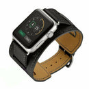 Pulsera de cuero para iWatch (38/40/41mm) en color negro en Quetzaltenango.