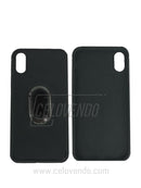 Estuche iPhone X Negro con Anillo Sujetador