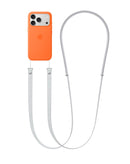 Lanyard cruzado gris claro ajustable para llevar al cuello, ideal para tu teléfono en Quetzaltenango.
