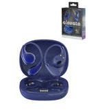 Auriculares inalámbricos estéreo abiertos Elevate en azul marino, diseño ergonómico, sonido nítido para audio inmersivo.