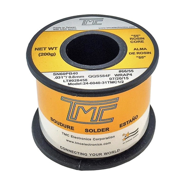 Carrete de esta√±o TMC de 0.8mm 60/40 - 200g con pasta 55