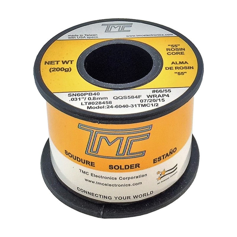 Carrete de esta√±o TMC de 0.8mm 60/40 - 200g con pasta 55