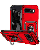 Protege tu Google Pixel 9A con esta funda híbrida de doble capa en color rojo disponible en Xela Quetzaltenango.