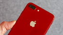 Vidrio Trasero iPhone 8+ Rojo con Lente de camara.