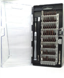 Desarmador de Aluminio con 56 puntas para reparar celulares y computadoras.