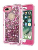 Protege tu iPhone con estilo con la funda protectora glitter liquid HOT PINK en Xela Quetzaltenango.