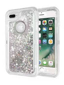 Protege tu iPhone con estilo con esta funda glitter 3D plateada en Xela, Quetzaltenango.