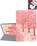 Funda iPad PINK TREES estilo vintage con árboles rosados, compatible con varios modelos de iPad y iPad Pro.