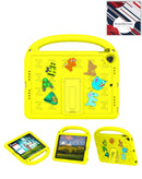 Funda amarilla SlowBack antigolpes con asa y charms decorativos para iPad 10.2 (7ma/8va/9na generación).