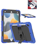 Funda azul heavy duty antigolpes para iPad 10.2, Air 3 o Pro 10.5 con soporte integrado.