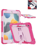 Funda antigolpes SlowBack para iPad 10.2 con soporte, protección robusta y acceso a puertos.