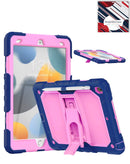 Funda robusta antimpactos azul marino y rosa con atril para iPad 10.2, Air 3 o Pro 10.5.