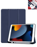 Funda inteligente azul oscuro antichoque con soporte para iPad 10.2, Air 3 y Pro 10.5, diseño SlowBack.