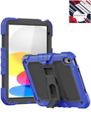 Funda antigolpes azul de alta resistencia con soporte para iPad 10 (2022) / iPad 11 (A16).