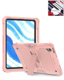 Funda TriShield rosa para iPad 10 (2022) o iPad 11 con soporte integrado, protección robusta.