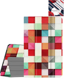 Case estilo cuaderno vintage L5 para iPad Air 10.9" y Pro 11", textura de cuero marrón con cierre.