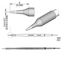 Cartucho cincel JBC C210-023 0.4 x 0.2 ideal para reparaciones de precisión en Quetzaltenango.
