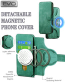 Funda billetera magnética EVO en color verde, ideal para tu teléfono, disponible en Xela Quetzaltenango.