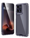 Funda híbrida SlowBack negra para Moto G Power 5G (2025/2026) o G Play 5G (2025) con tecnología Air Cushion.