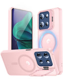 Funda magnética transparente rosa para Moto G Power 5G (2025/2026) o G Play 5G (2025), SlowBack.