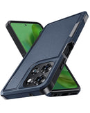 Case robusto SlowBack negro de doble capa para Motorola Moto G Power 5G (2025/2026), protección antigolpes.