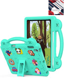 Funda antigolpes SlowBack para iPad Mini 6/7 (A17 Pro) con asa, en color negro.
