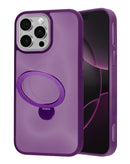 Protege tu iPhone 12/12 Pro en Quetzaltenango con este case inalámbrico de color morado con soporte de anillo rotatorio.