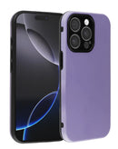Case de silicona lila para iPhone 12/12 Pro, protección total de bordes y cámara. Accesorio SlowBack duradero.