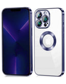 Encuentra la carcasa transparente con carga inalámbrica DARK BLUE para iPhone 12/12 Pro en Xela Quetzaltenango.