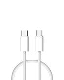 Puerto de carga rápida USB-C a USB-C de 3 pies (60W) original, color negro.