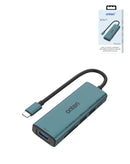 Expansor USB C 7 en 1 Onten con lector de tarjetas SD/TF, 3 puertos USB y PD3.0 en Xela Quetzaltenango.