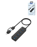 Expansor USB C + USB A Onten 7in2 con 1 puerto USB 3.0, ideal para ampliar la conectividad de tu dispositivo en Quetzaltenango.