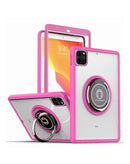 Protege tu iPad Air 4 / Air 5 Pro 11 con esta funda trasera dura y suave en color rosa y borde colorido, con portador I-ring, disponible en Xela Quetzaltenango.