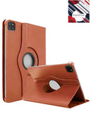 Funda naranja para iPad Pro 13 (2024) con soporte giratorio 360 grados, protectora y funcional.