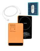 Batería con carga inalámbrica de 5000 mAh en color naranja disponible en Xela Quetzaltenango.