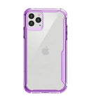 Funda protectora híbrida lujo morada para iPhone 11 Pro Max, con protección TPU y SlowBack.