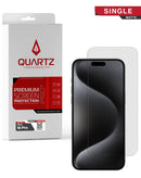 Tapa trasera QUARTZ mate para iPhone 16 Pro, 17 o 17 Pro, vidrio de repuesto de alta calidad.