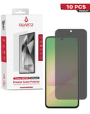 Vidrio templado privacy QUARTZ Galaxy A57 5G (A576 / 2026) (Pack of 10)