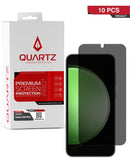 Protege la privacidad de tu Galaxy S24 Plus/S25 Plus con este pack de 10 vidrios templados de privacidad QUARTZ en Xela Quetzaltenango.
