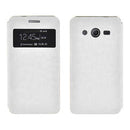 Estuche Samsung Core 2 con vidrio Blanco