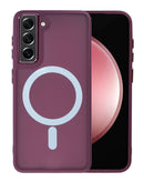 Encuentra en Xela Quetzaltenango el case de carga inalámbrica magnética para Samsung Galaxy S21 en color CHERRY.
