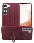 Protege tu Samsung Galaxy S22 con un case de disipación térmica y soporte en color rojo en Quetzaltenango.