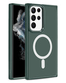 Protege tu Samsung Galaxy S23 con esta funda de PC duro trasero y TPU suave con carga inalámbrica en color verde oscuro en Quetzaltenango.
