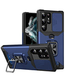 Protege tu Samsung Galaxy S23 con este Hard Case con anillo magnético en color azul en Quetzaltenango.